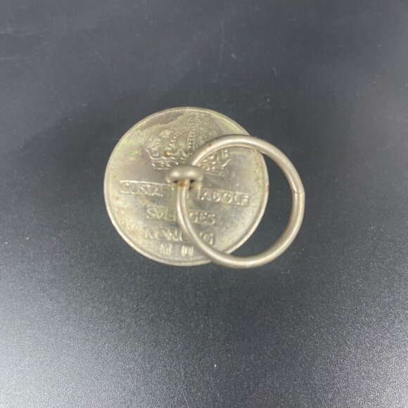 Stockholms Glasbruk Skansen Art Glass Cruet Sweden Coin Cork Stopper - Picture 7 of 8